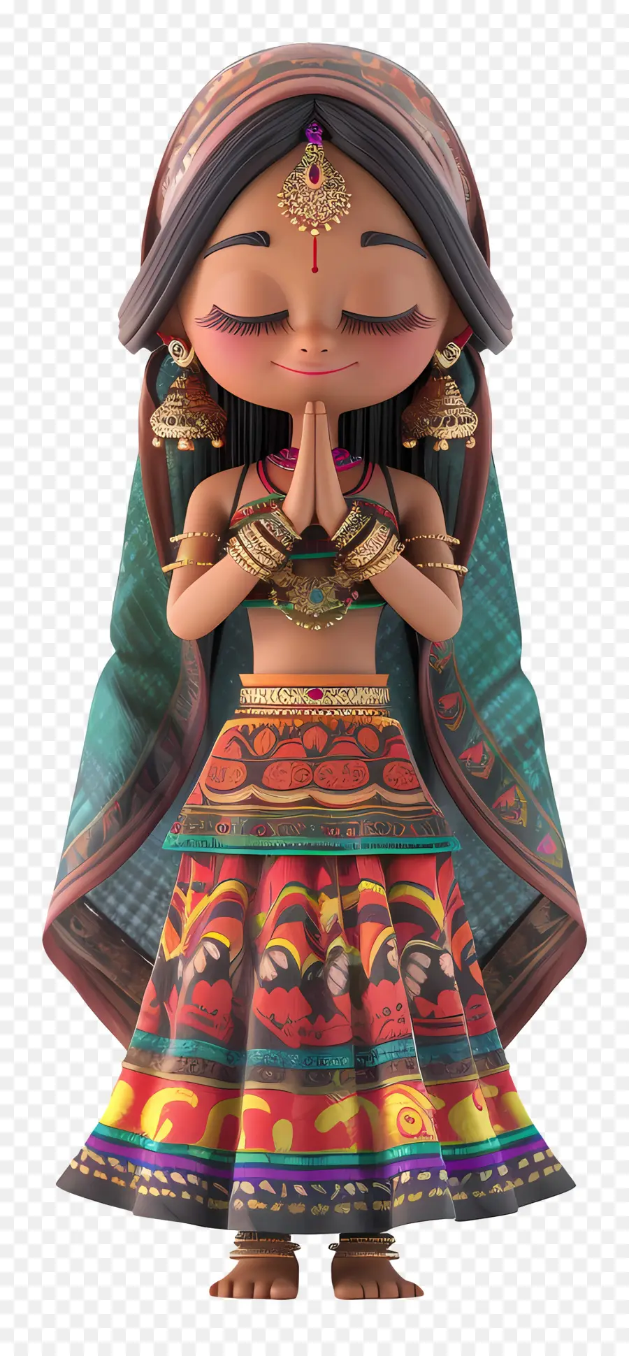 Niña India，Chica Tradicional PNG