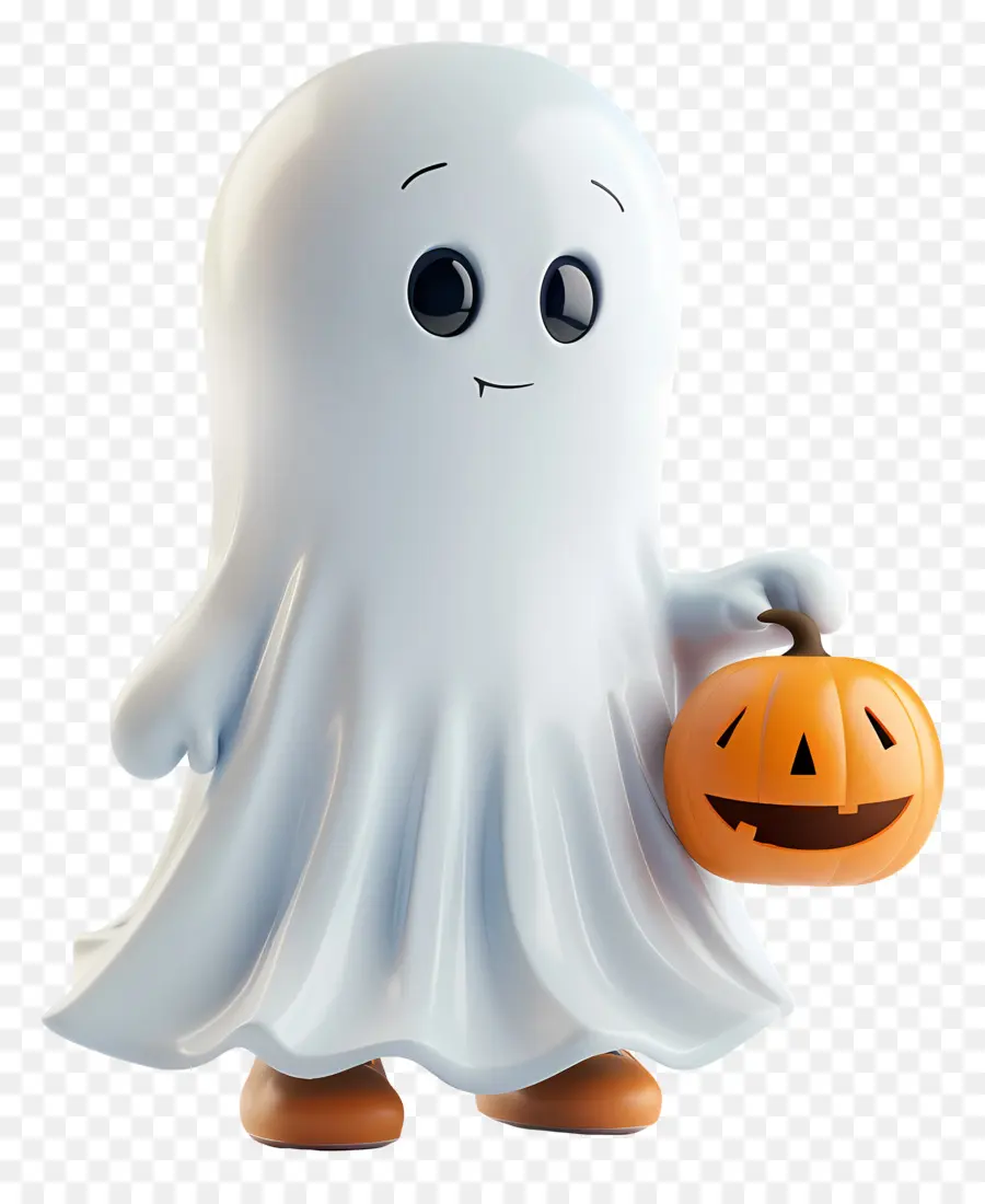 Fantasma Sosteniendo Calabaza，Fantasma Con Calabaza PNG