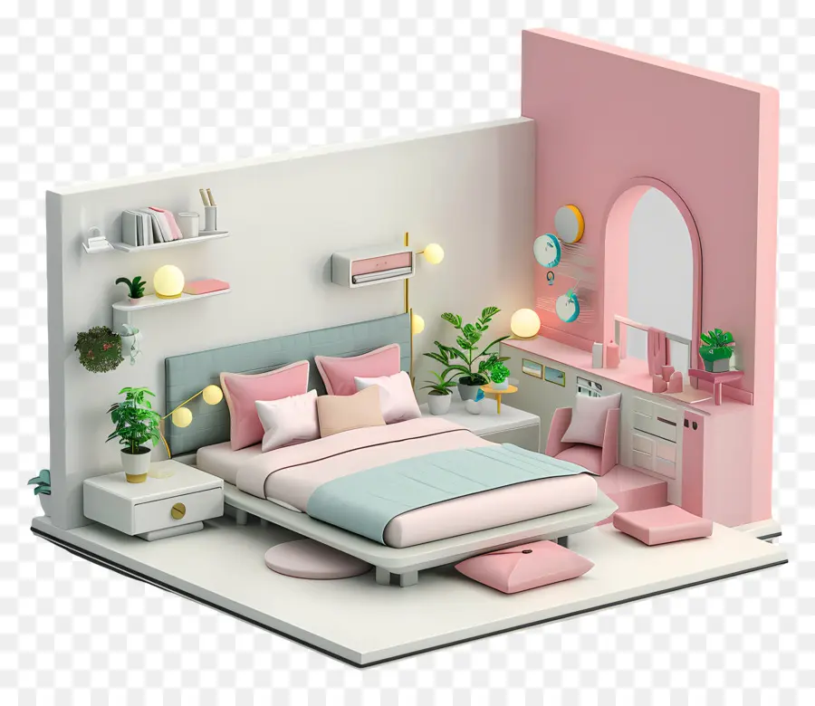 Dormitorio，Dormitorio Acogedor PNG