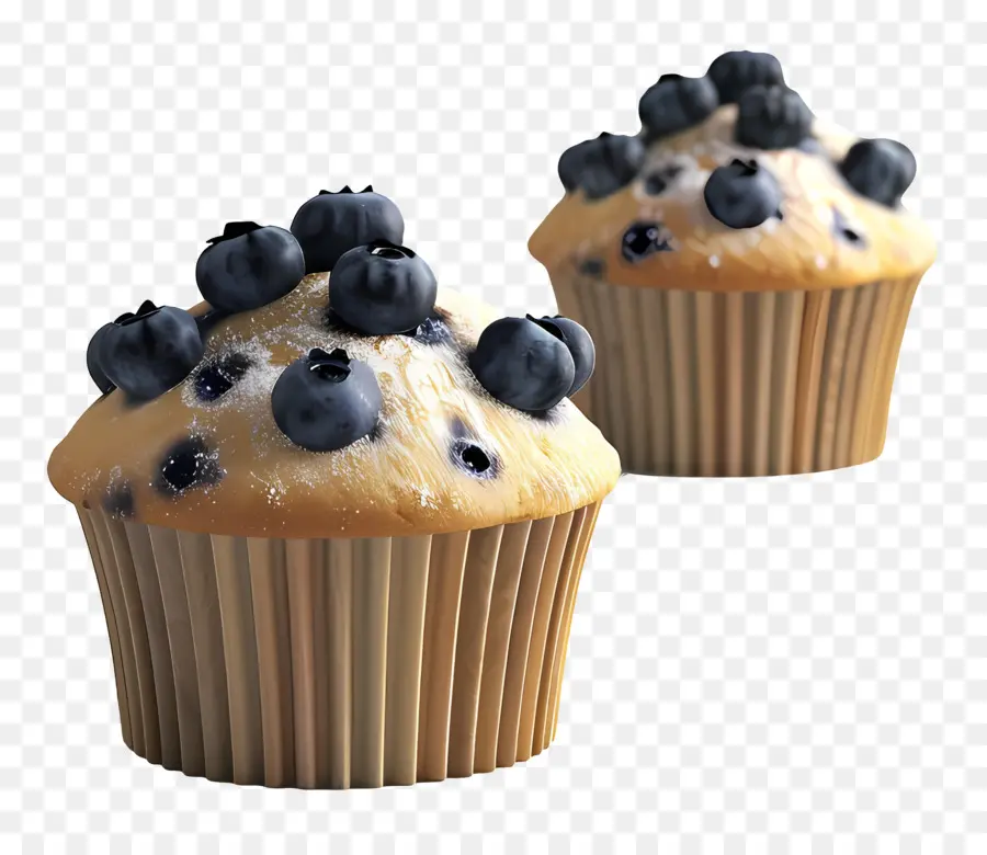 Muffins De Arándanos，Horneado PNG