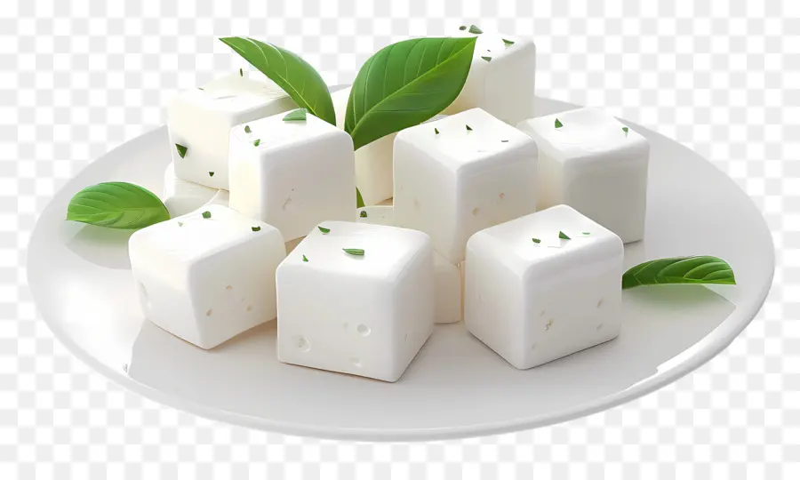 Queso Feta，Bloques De Tofu PNG