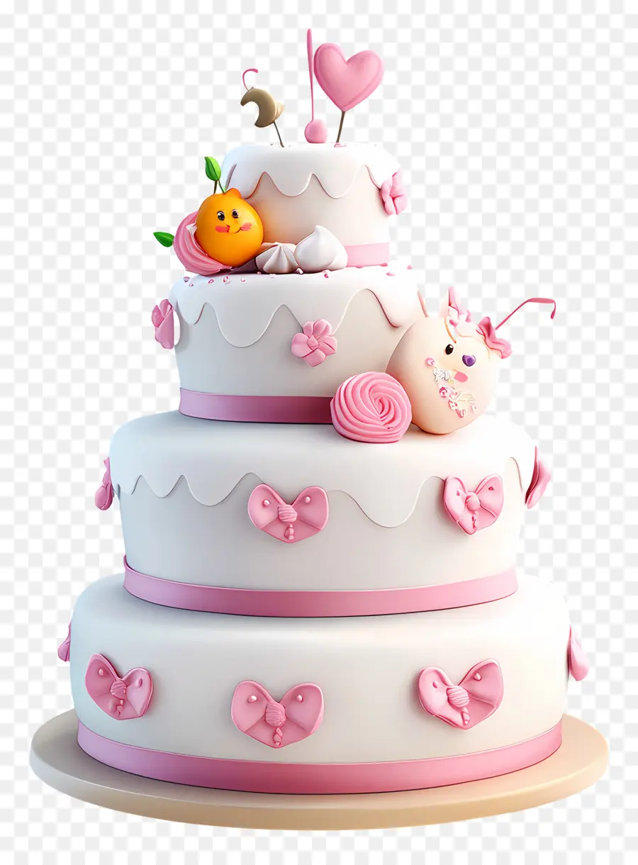 Decoración De Pasteles，Pastel Rosa PNG