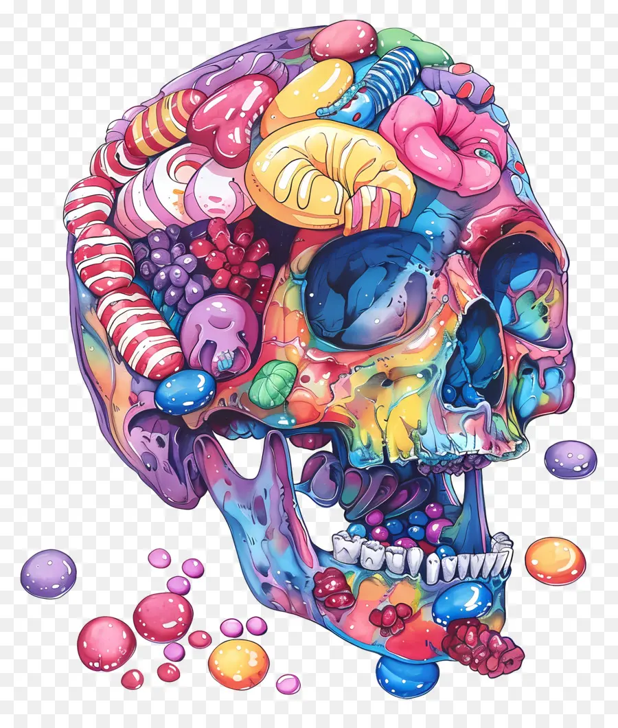 Cráneo，Calavera De Caramelo PNG