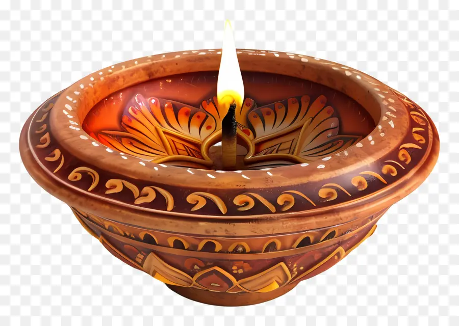 Diwali Diya，Lámpara Decorativa PNG