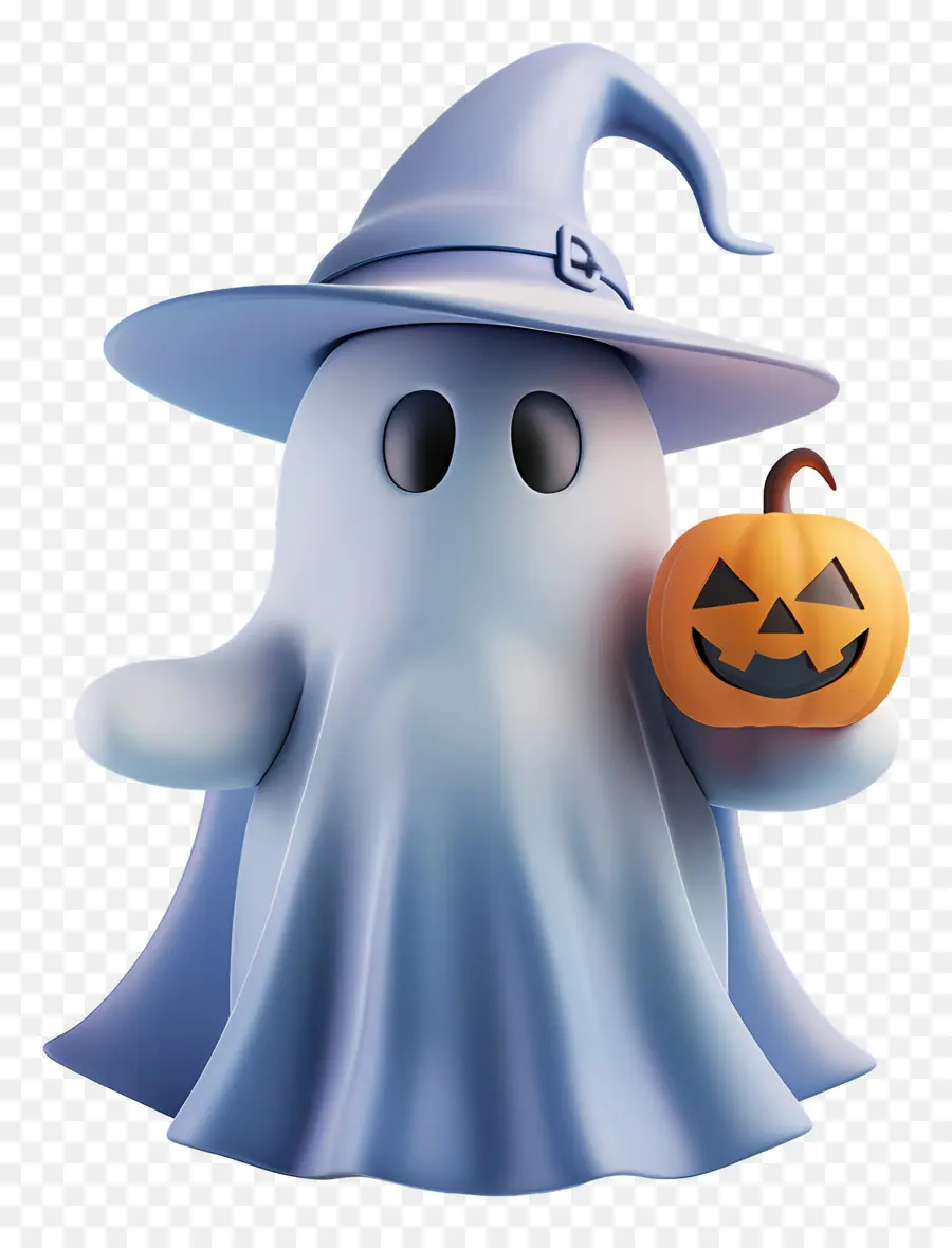 Fantasma Sosteniendo Calabaza，Fantasma Con Calabaza PNG