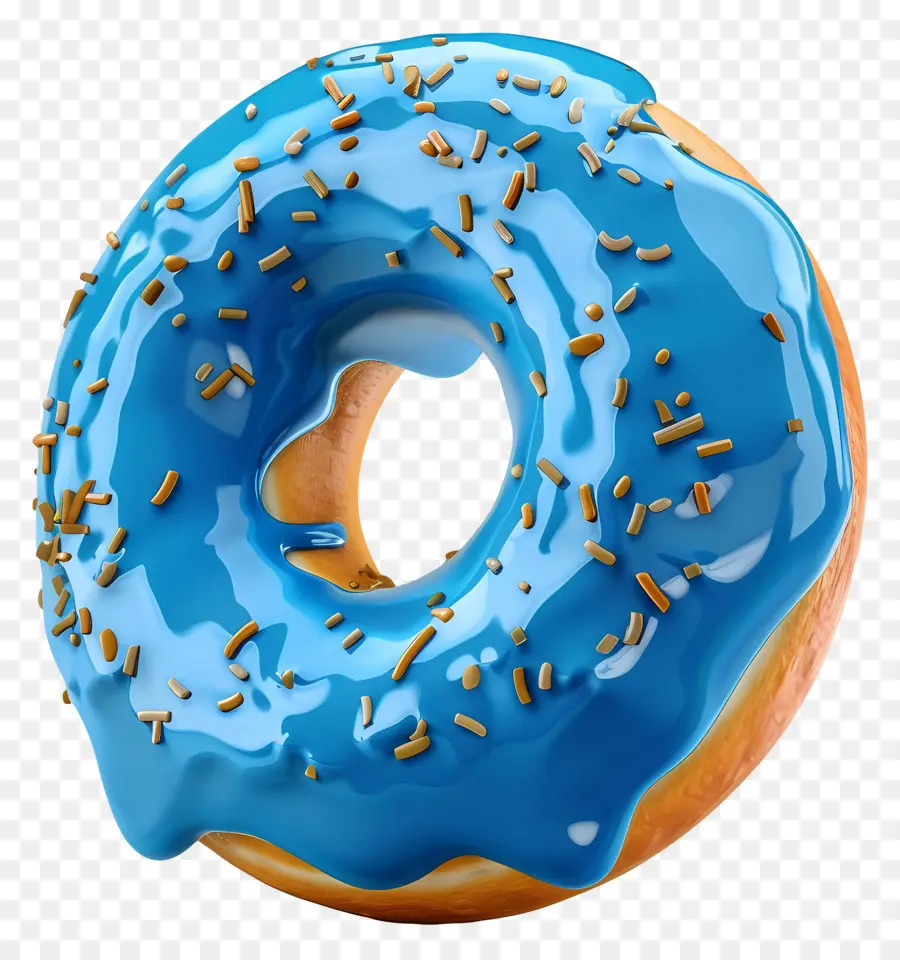 Donut Azul，Rosquilla PNG