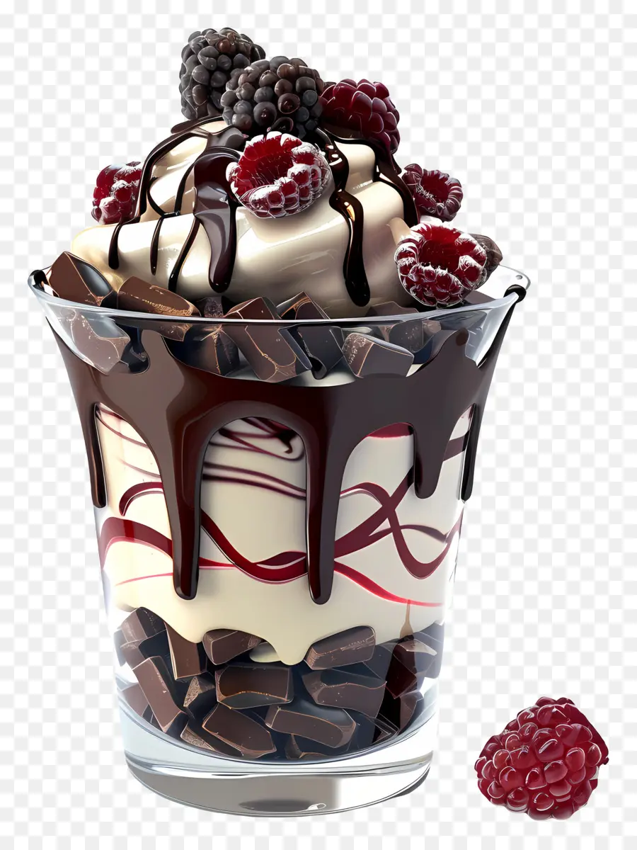 Parfait De Chocolate，Postre PNG