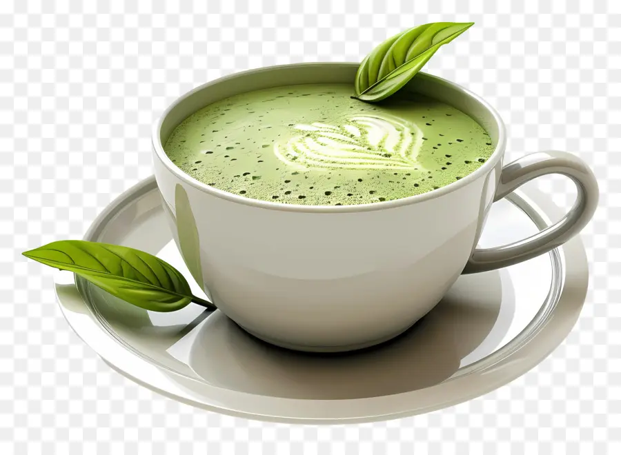 Té Matcha，Matcha Latte PNG