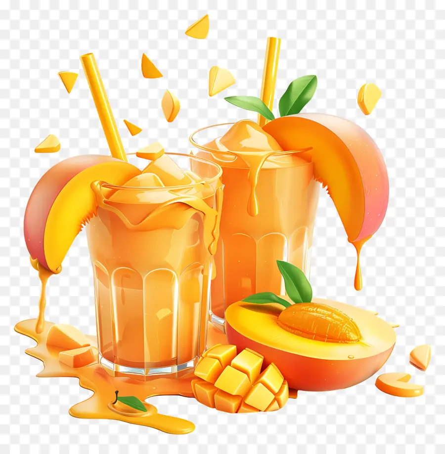 Batidos De Mango，Jugo De Mango PNG