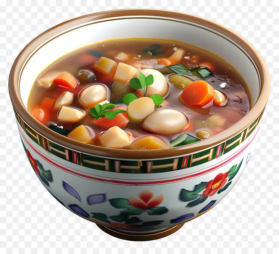 Sopa Minestrone，Tazón De Sopa PNG