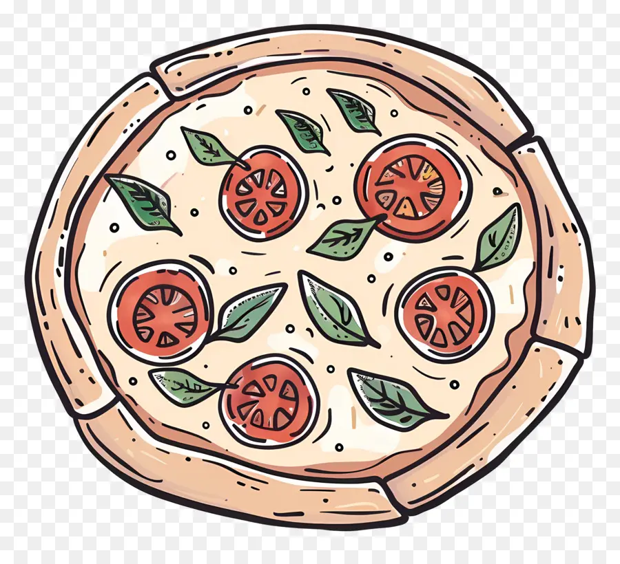 Pizza Margarita，Pizza PNG