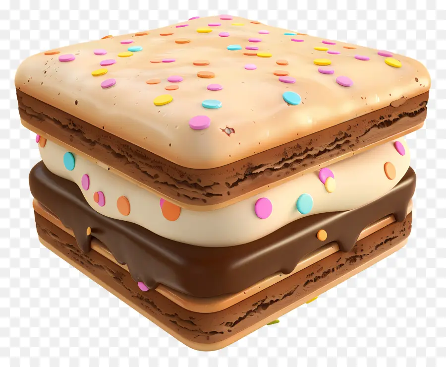 Sándwich De Helado，Chocolate PNG