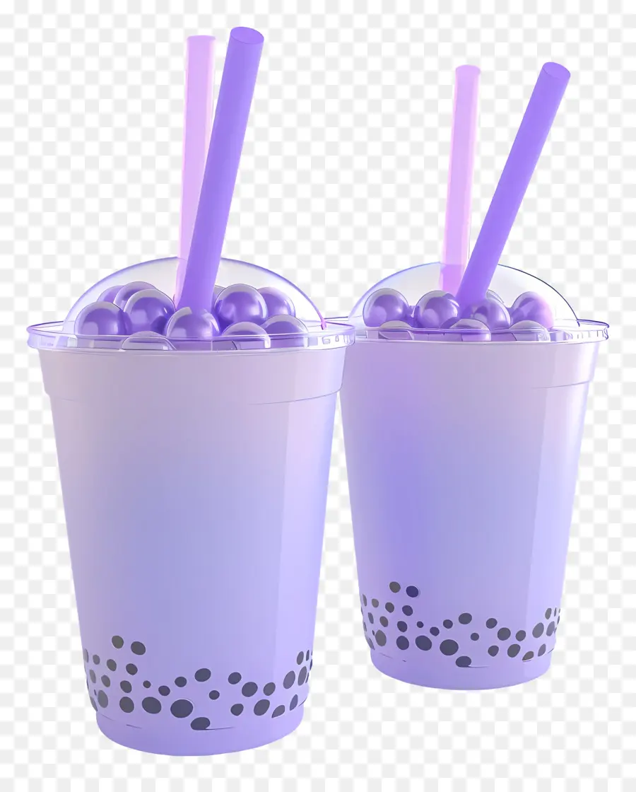 Té De Burbujas De Taro，Té De Burbujas Morado PNG