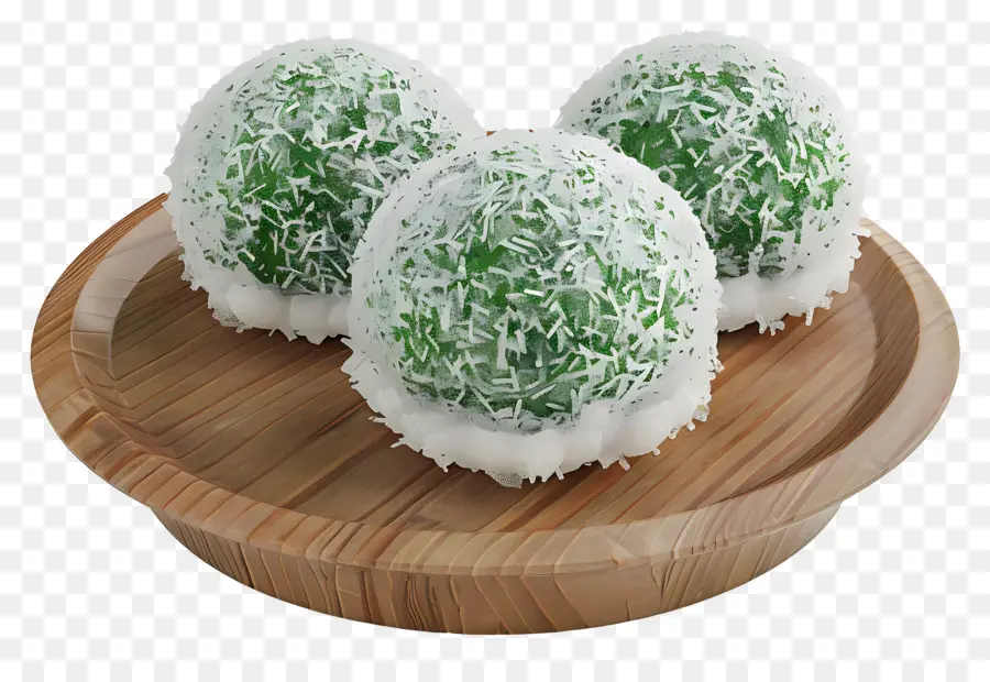 Clepón，Bolas De Postre Verdes PNG