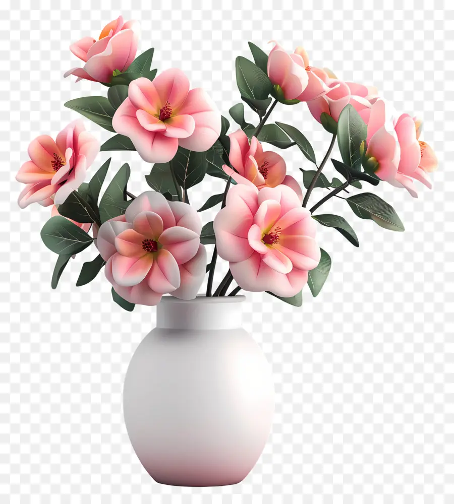 Flores En Florero，Florero PNG