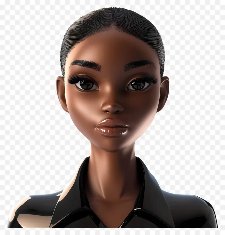 Mujer Negra，Personaje Animado PNG