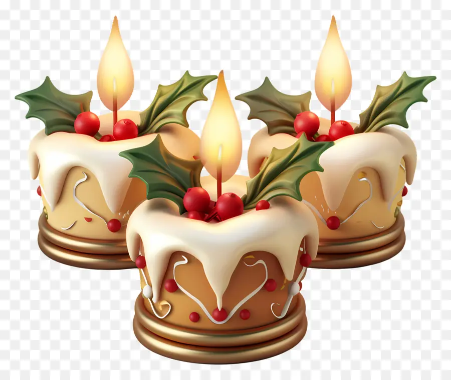 Vela Navideña，Velas De Navidad PNG