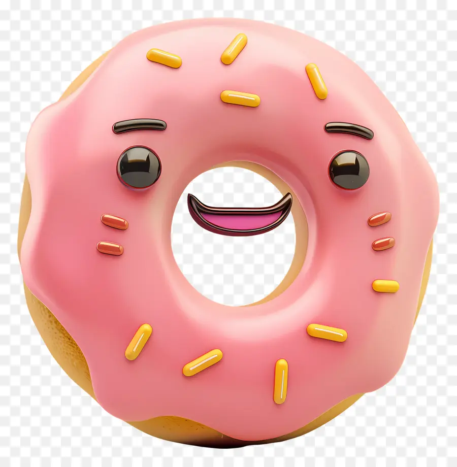 Lindo Donut，Donut Feliz PNG