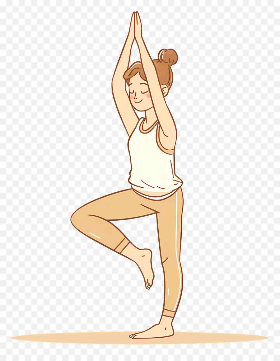 Chica Haciendo Yoga，Postura De Yoga PNG