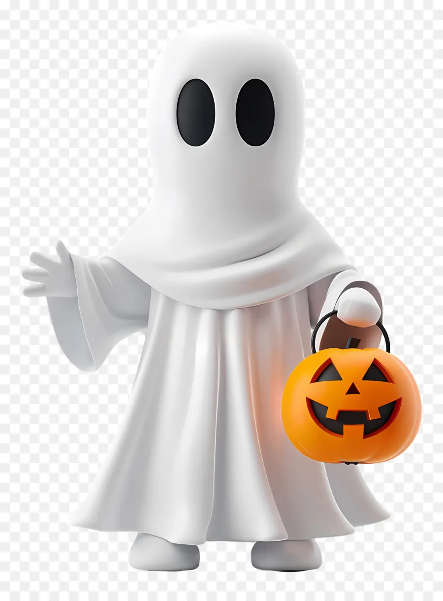 Fantasma Sosteniendo Calabaza，Fantasma PNG