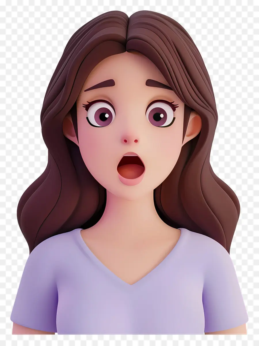 Mujer Sorprendida，Chica Sorprendida PNG