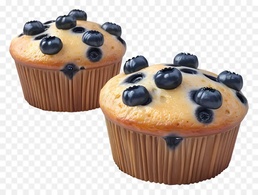 Muffins De Arándanos，Horneado PNG