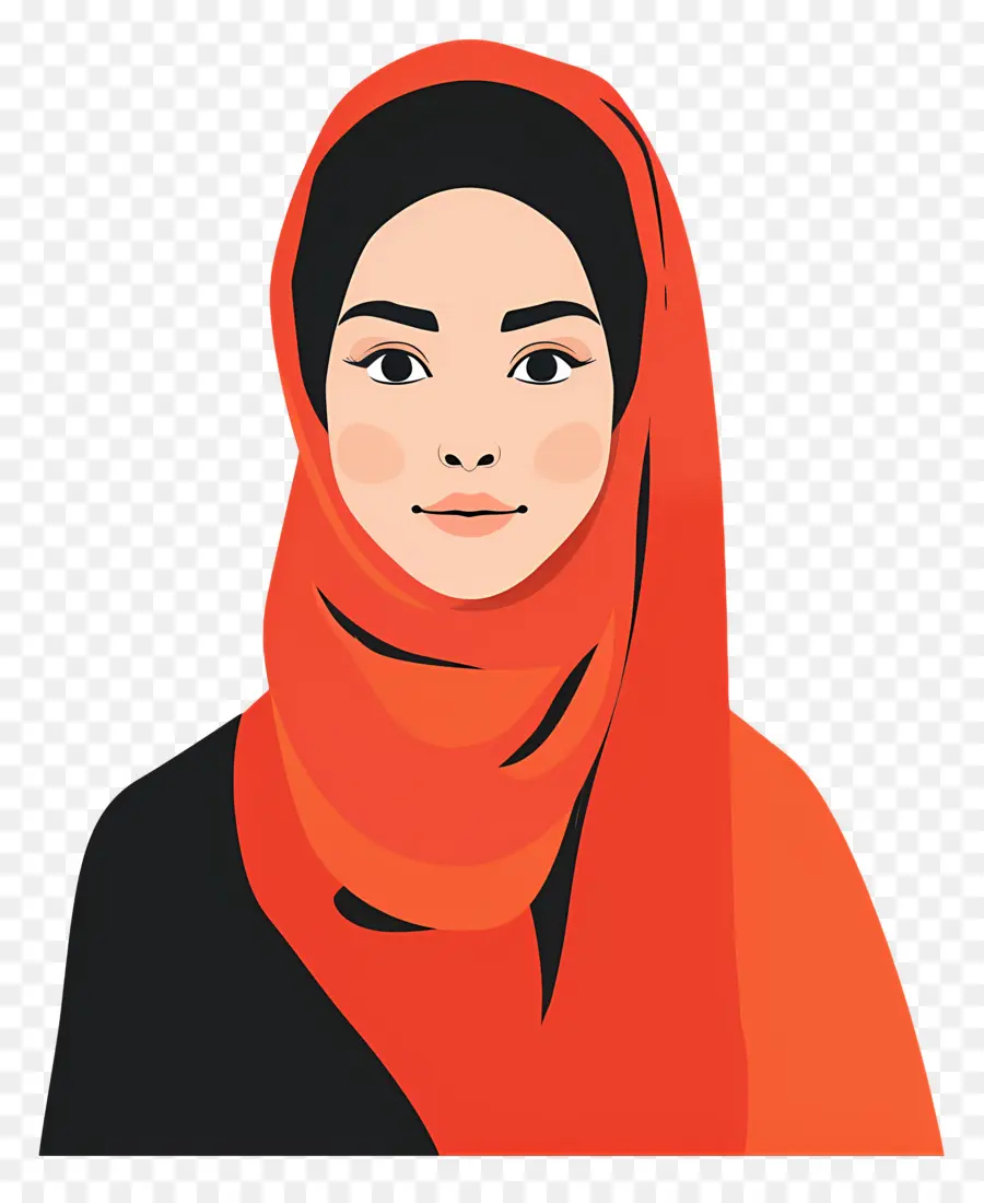 Chica Hijab De Dibujos Animados，Mujer En Hijab PNG