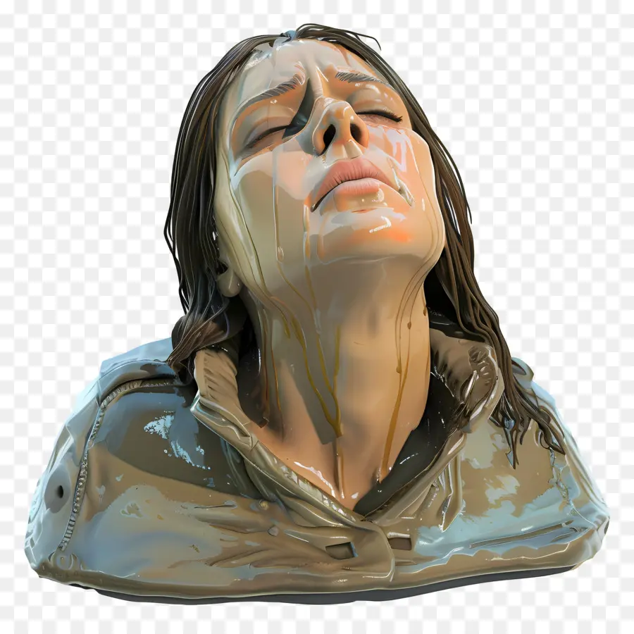 Mujer Llorando，Escultura De Mujer PNG