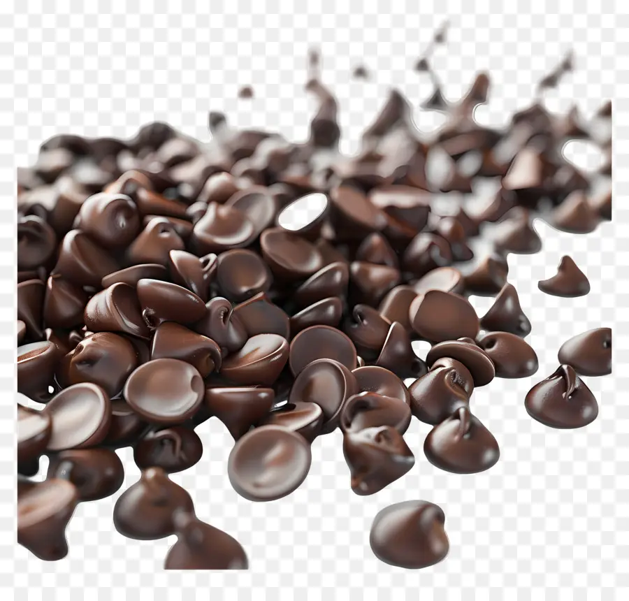 Chispas De Chocolate，Oscuro PNG