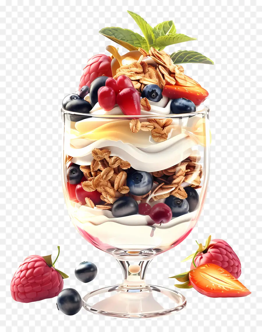 Parfait De Yogur，Parfait De Frutas PNG