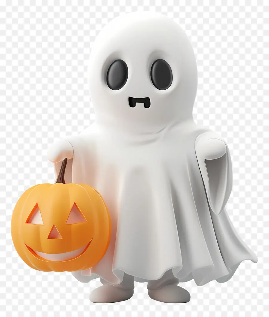 Fantasma Sosteniendo Calabaza，Fantasma PNG