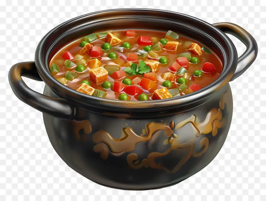 Sopa Minestrone，Sopa De Verduras PNG