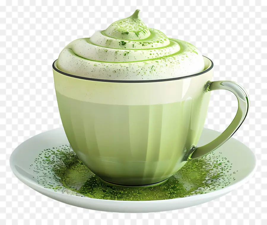 Té Matcha，Matcha Latte PNG