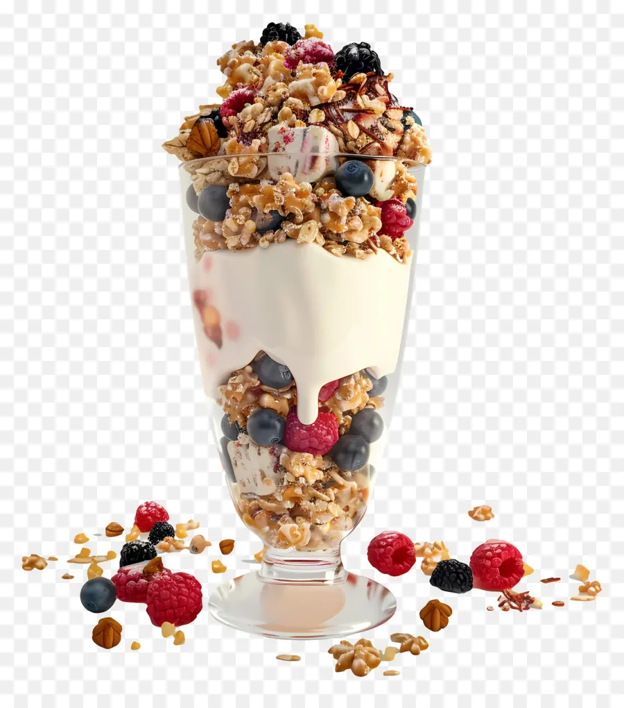 Parfait De Yogur，Frutas PNG