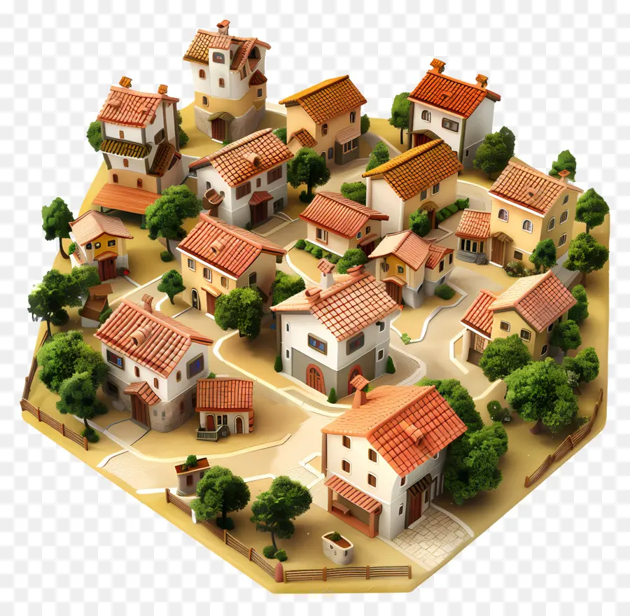 Pueblo Pueblo，Pueblo En Miniatura PNG