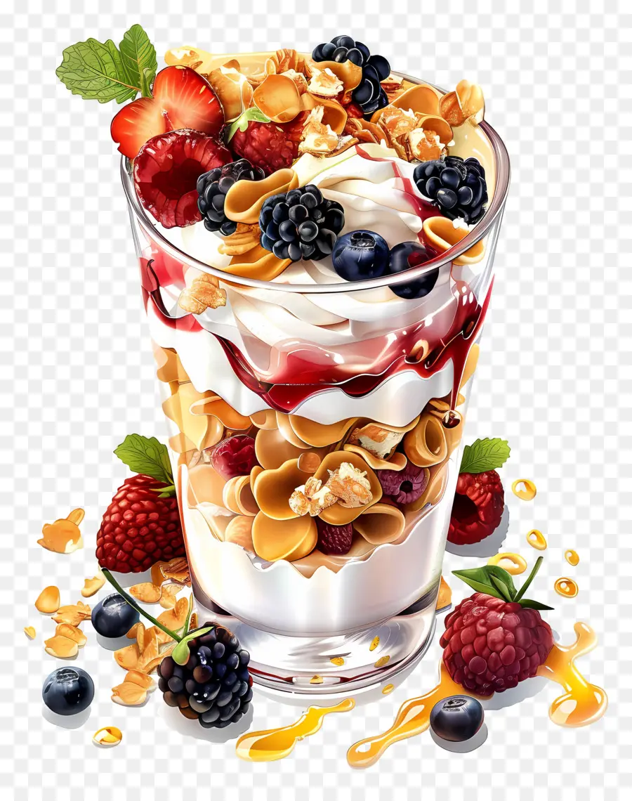 Parfait De Yogur，Parfait De Frutas PNG