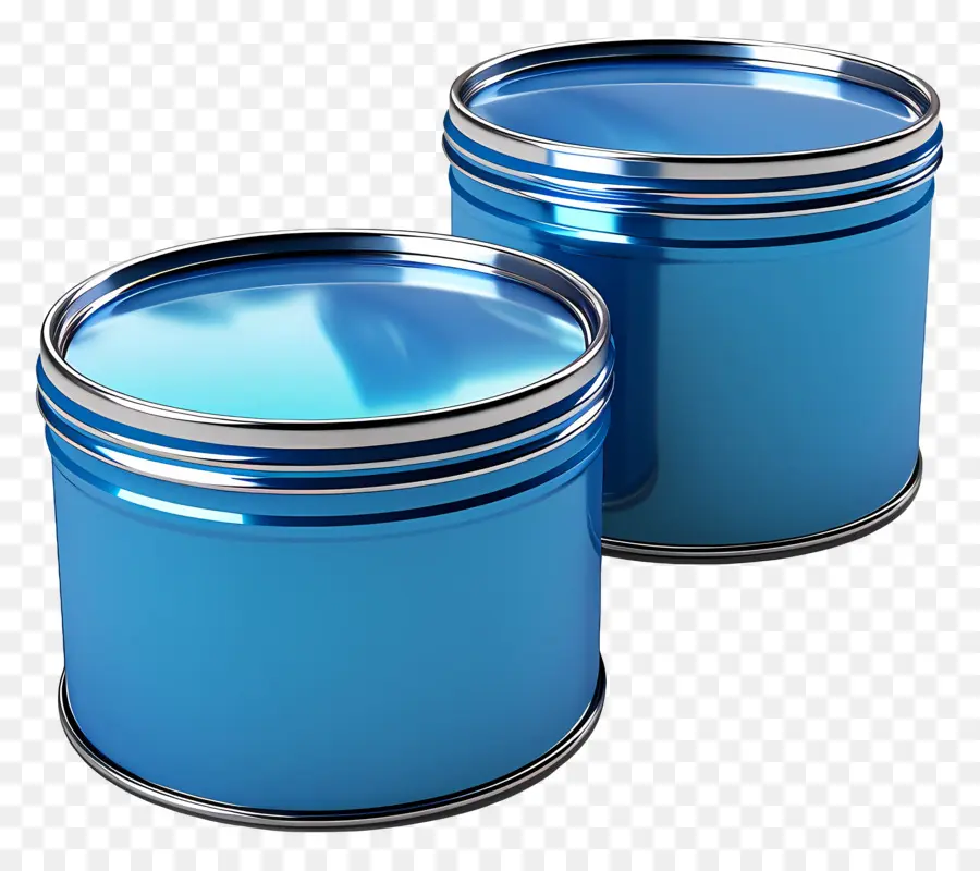 Alimentos Enlatados，Latas Azules PNG