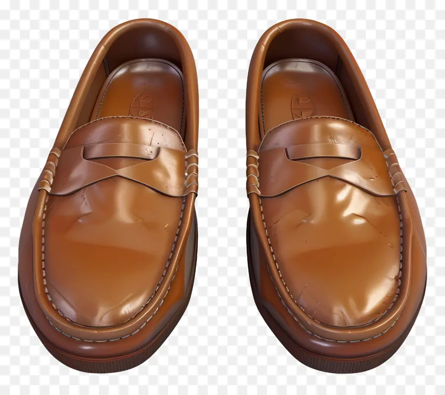 Mocasines，Mocasines Marrones PNG