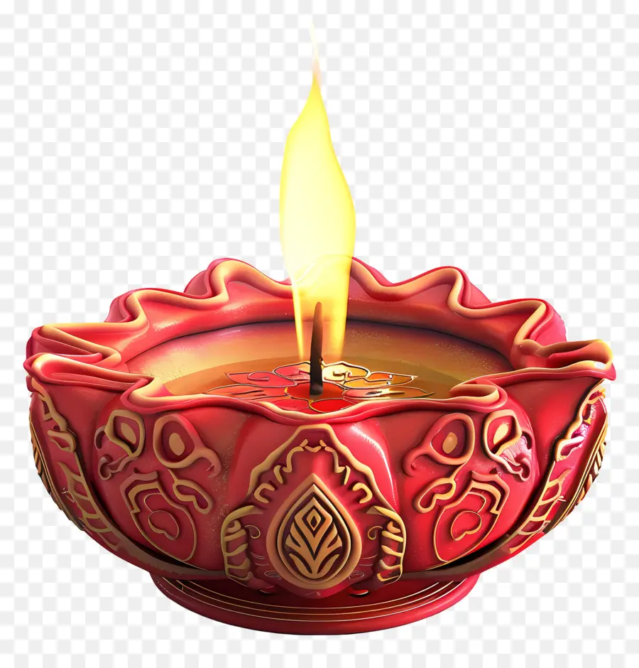 Diwali Diya，Lámpara De Aceite Encendida PNG