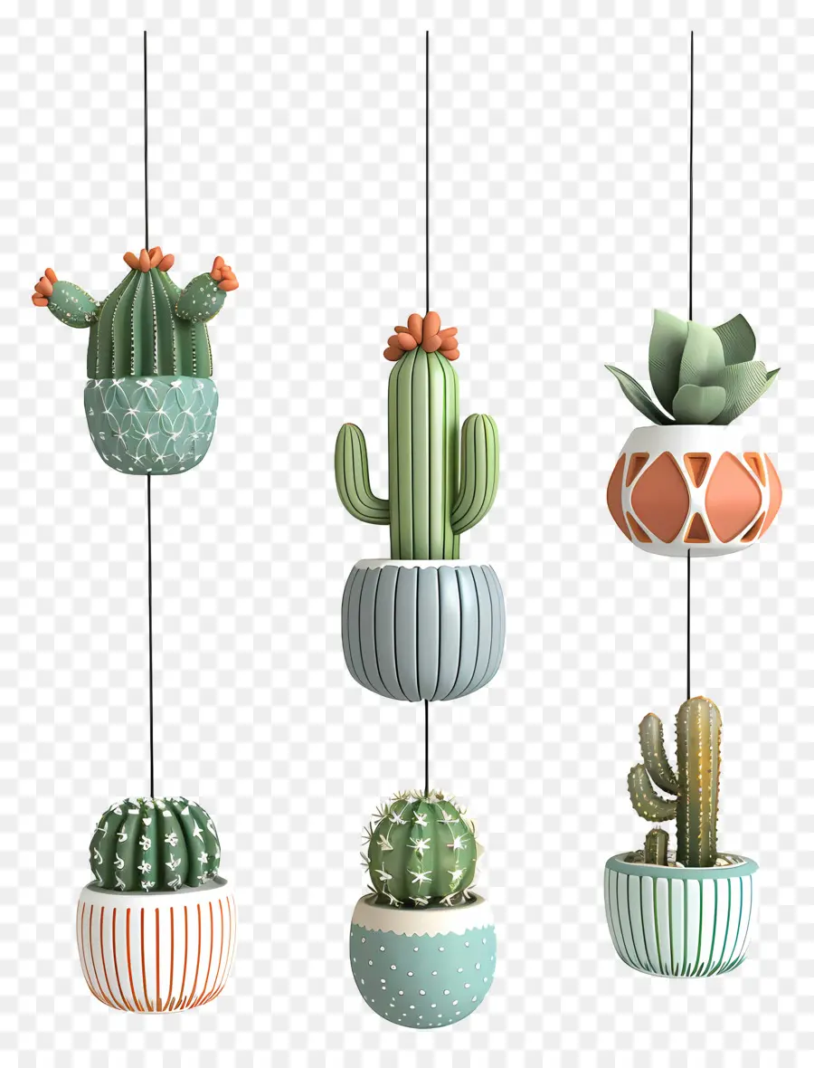 Cactus Colgantes，Plantas De Cactus Colgantes PNG