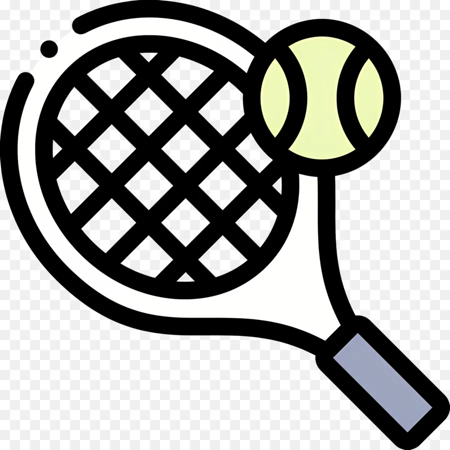 Raqueta De Tenis，Raqueta De Tenis Y Pelota PNG