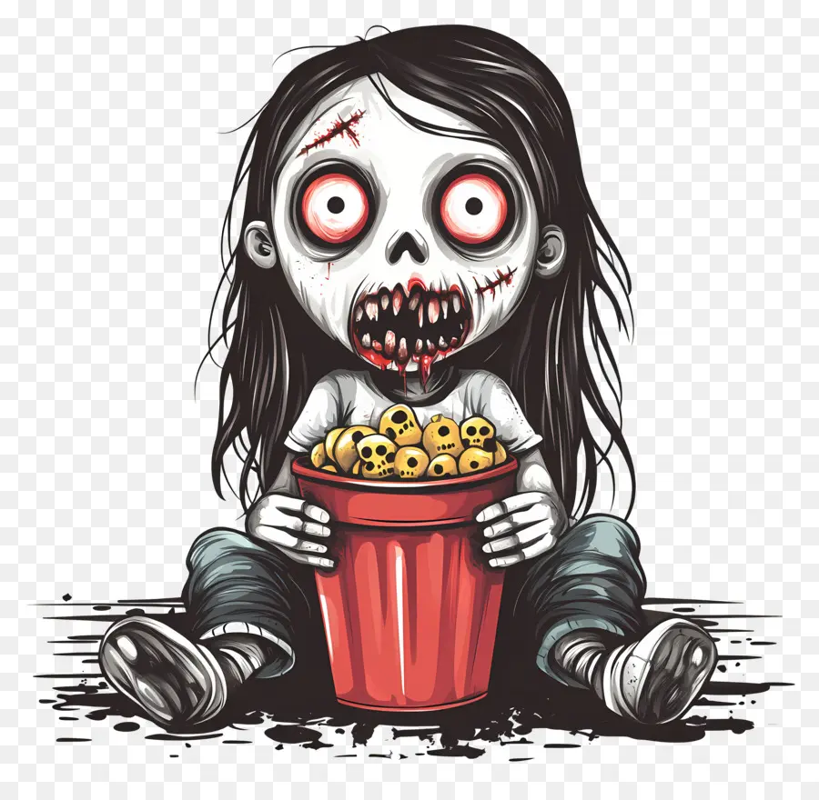 Noche De Película De Terror，Niño Zombi PNG