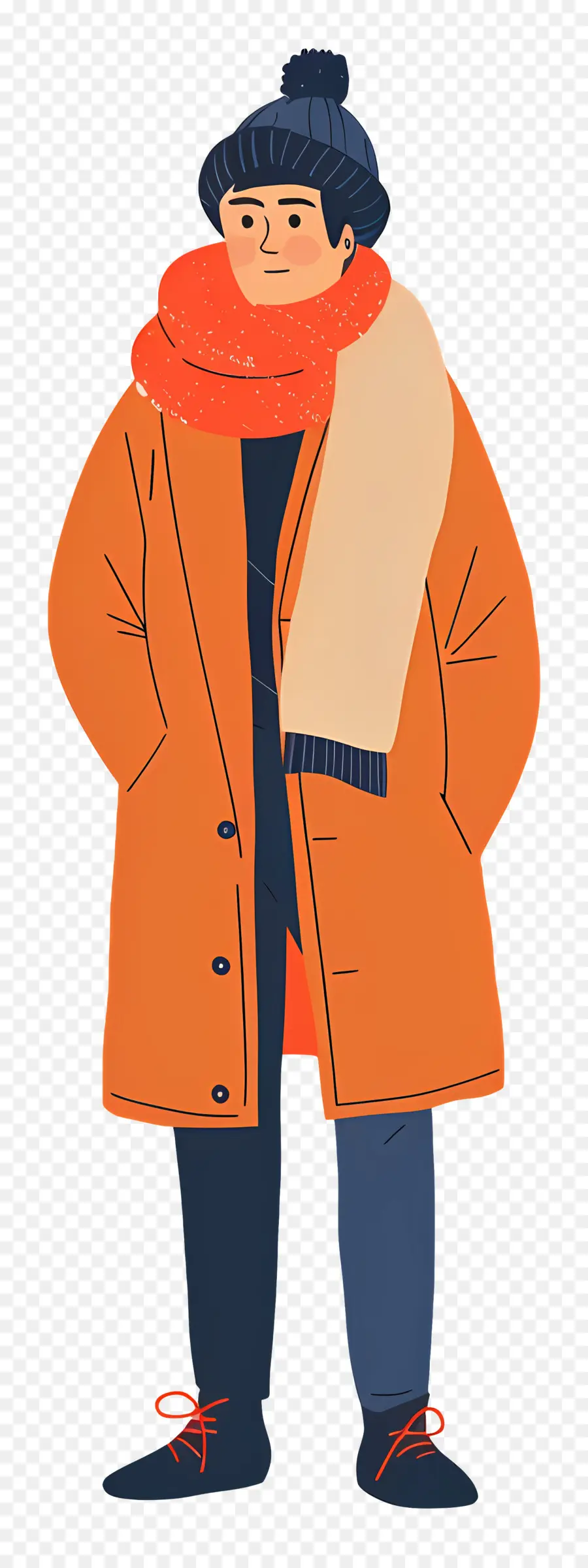 Hombre Invierno，Abrigo De Invierno PNG