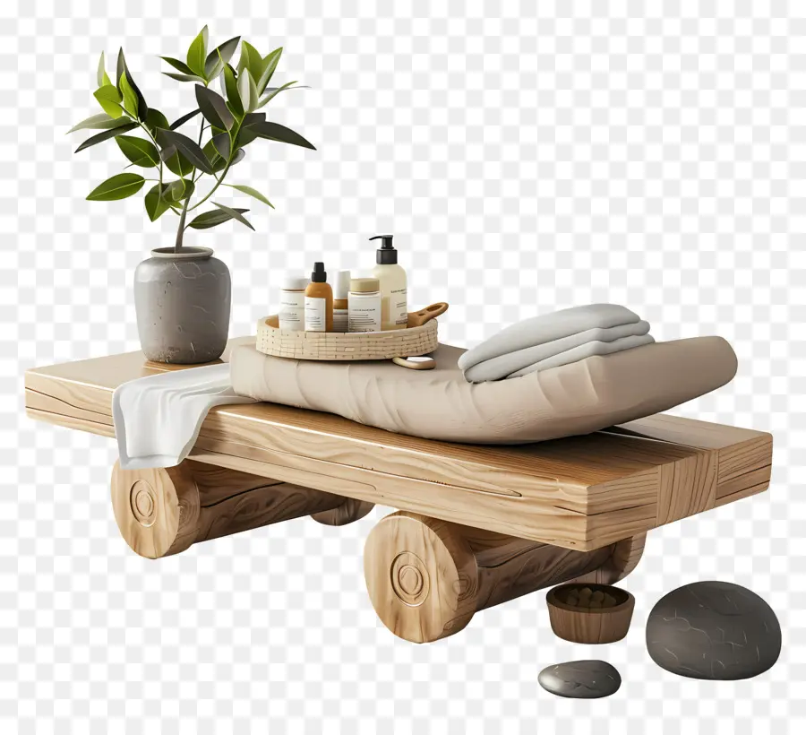 Tratamiento De Spa，Mesa De Spa PNG