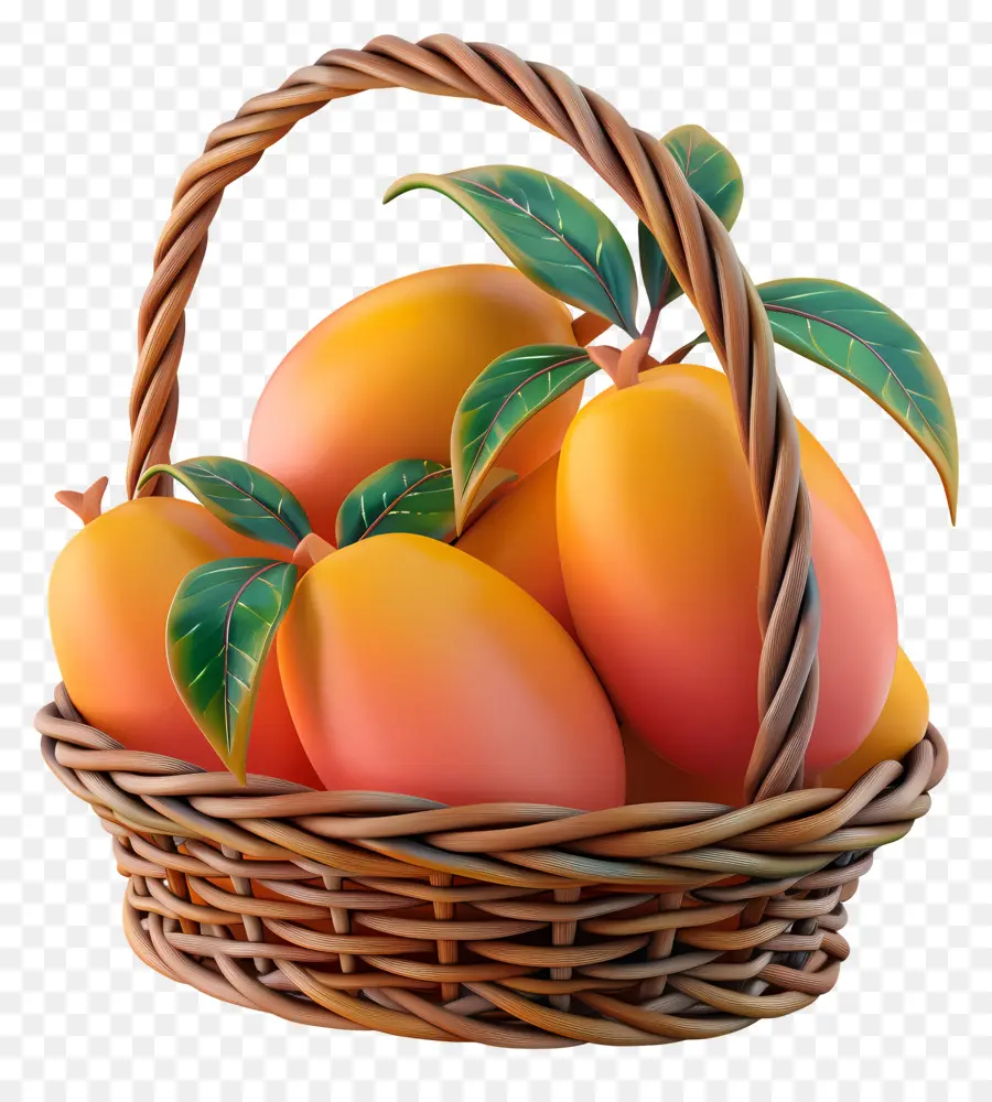 Mango En Canasta，Mangos En Canasta PNG