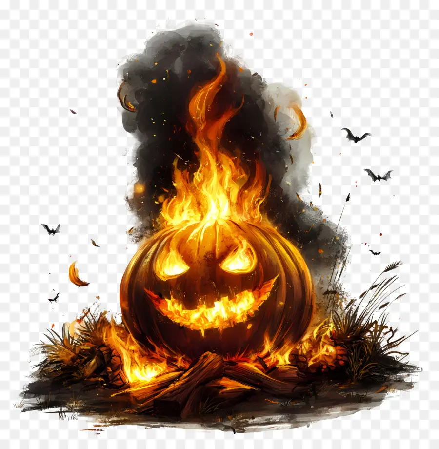 Samhain，Calabaza Ardiente PNG