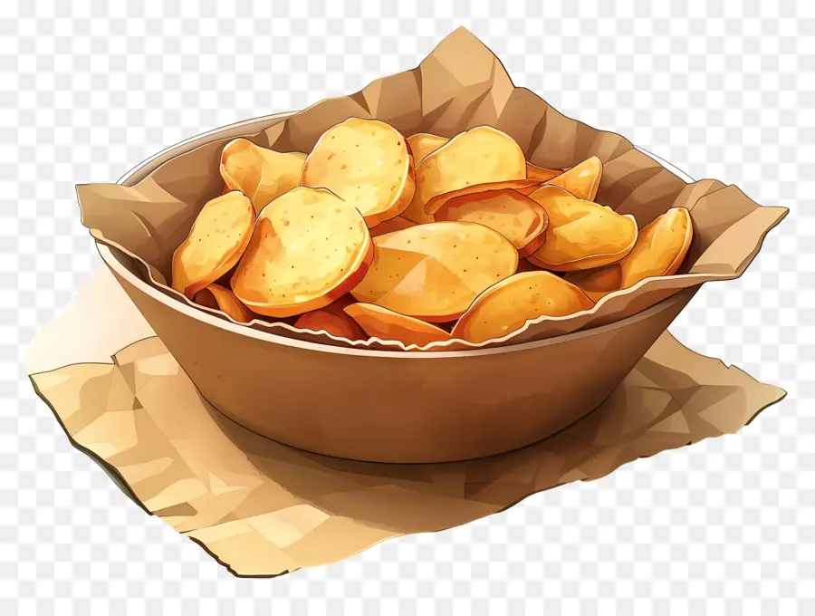 Tazón De Papas Fritas，Papas Fritas PNG