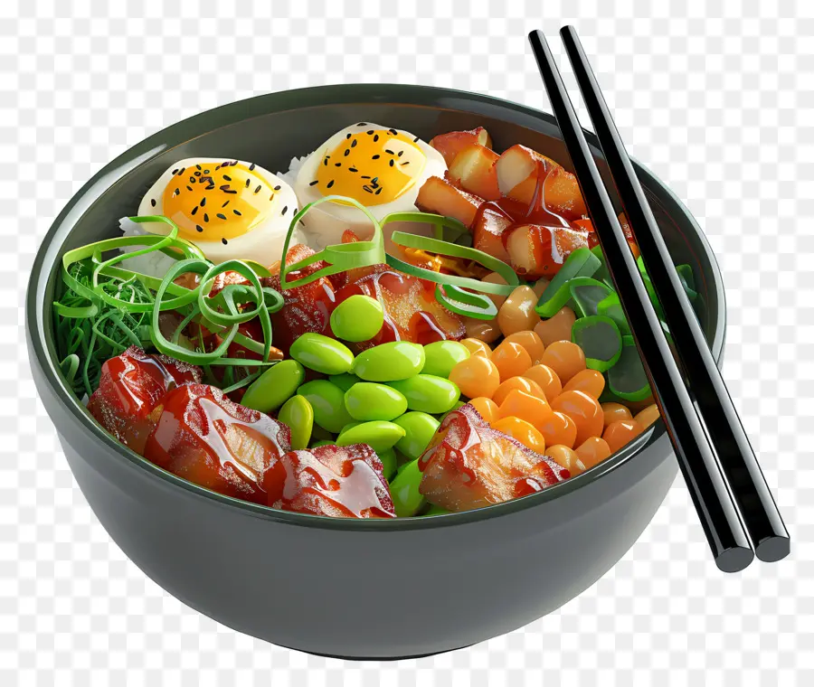 Poke Bowl，Tazón De Comida PNG