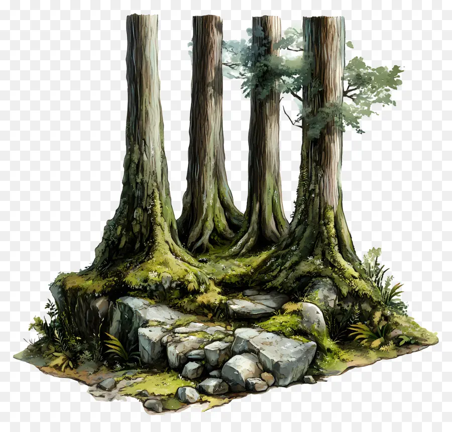 Bosques Cubiertos De Musgo，Bosque PNG