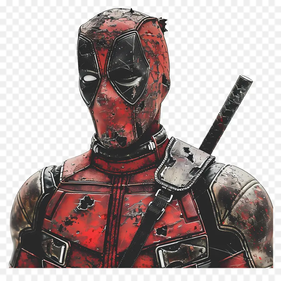 Dead Pool，Personaje Enmascarado Rojo PNG